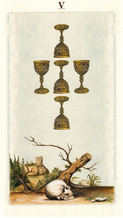 Tarot Suit Of Cups, 5 Of Cups Tarot, Five Of Cups Tarot, 5 Of Cups, Five Of Cups, Tarot Cups, What Are Tarot Cards, Cups Tarot, Major Arcana Cards