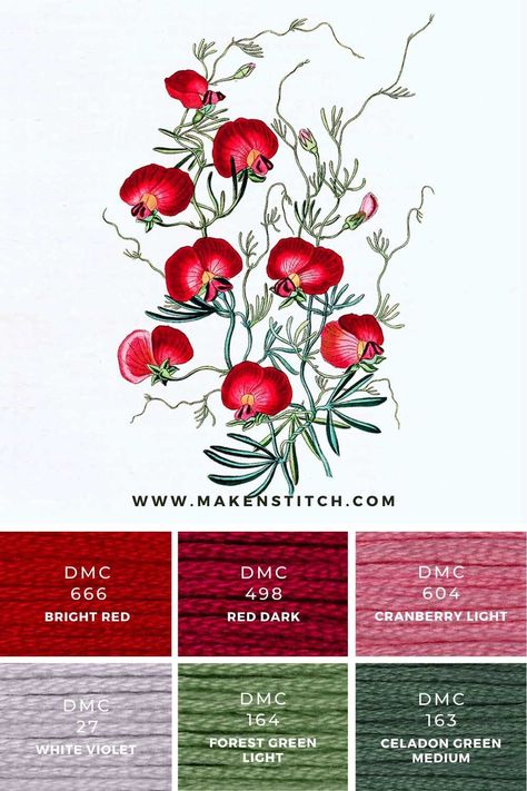 Dmc Colour Palettes, Embroidery Color Combinations, Stitch Pallets, Fabric Color Palette, Dmc Color Palette, Stitch Palette, Stitch Palettes, Dmc Color Chart, Embroidery Floss Crafts