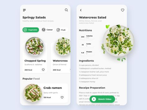 Meal Planner App, Community App, Fruit Nutrition, Recipe App, Cooking App, Diet Apps, Watercress Salad, Recipe Community, Cooking Guide