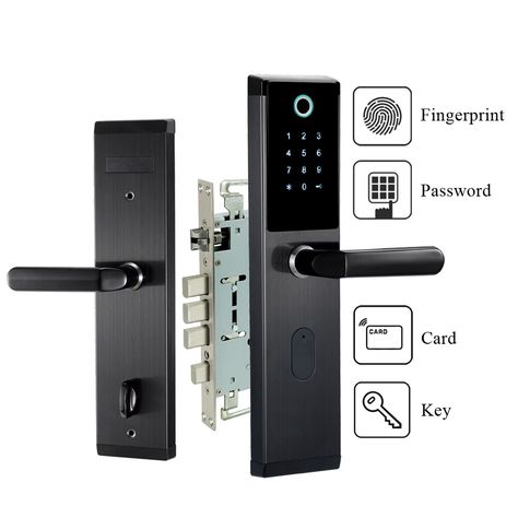 Biometric Door Lock, Cheap Doors, Fingerprint Door Lock, Fingerprint Lock, Lock Door, Smart Door Locks, Door Upgrade, Smart Door, Phone Gadgets