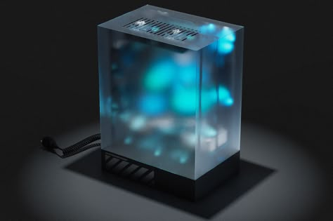 This sci-fi transparent PC case is a hypnotic symphony of beastly performance and killer looks | Yanko Design Pc Case Ideas, Pc Case Design, Futuristic Machine, Diy Pc Case, Futuristic Computer, Diy Pc, Build A Pc, Pc Design, Battle Station