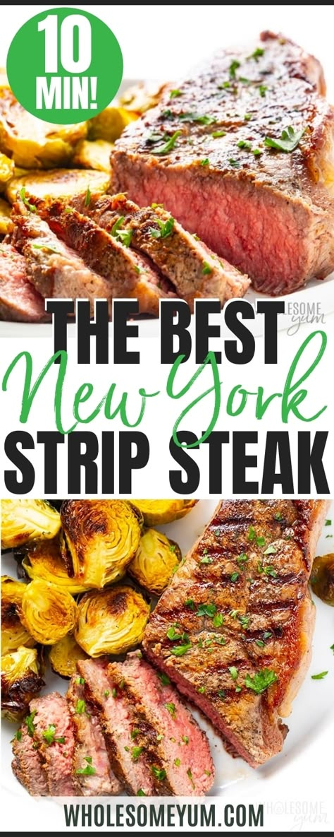 Cook New York Strip Steak, Strip Steak Recipe Oven, New York Strip Steak Recipes, Steak Recipes Oven, New York Steak Recipe, Strip Steak Recipes, Ny Strip Steak Recipes, New York Strip Roast, Steak On Stove