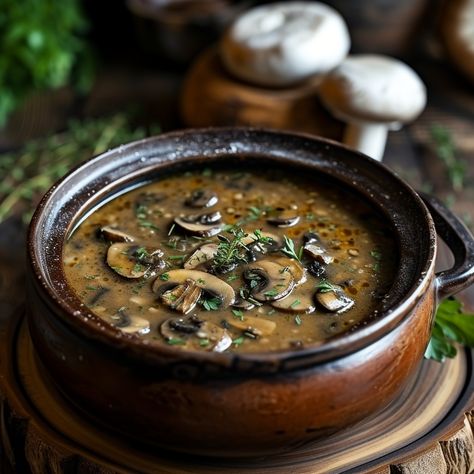 Mushroom soup bowl Homemade Mushroom Soup, Spicy Mushroom, Health Benefits Of Mushrooms, Soup Lovers, Mushroom Risotto Recipes, Mushroom Varieties, Mushroom Salad, Mushroom Soup Recipes, Comfort Dishes