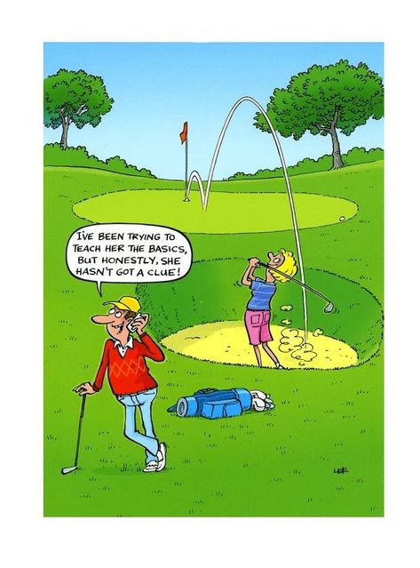 Golf Funny Humor Hilarious, Funny Golf Pictures, Free Birthday Cards, Parenting Jokes, Golf Pictures, Tennis Quotes, Funny Cartoon Pictures, Funny Golf, Free Birthday