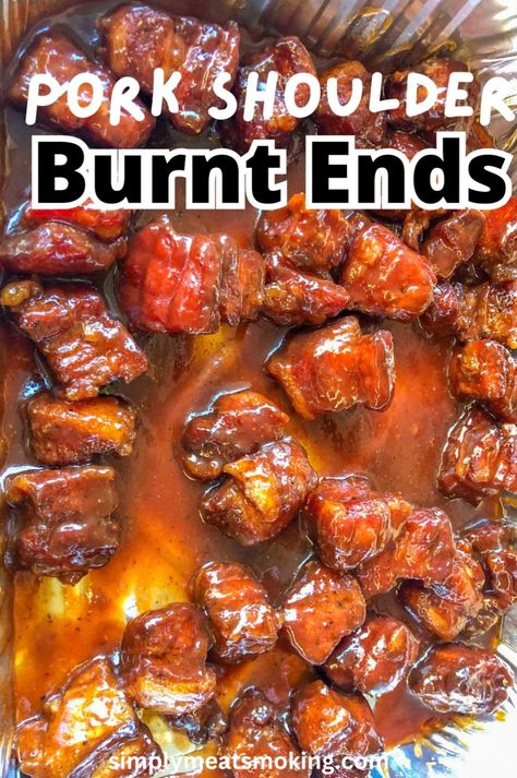 Discover the best pork shoulder burnt ends recipe. These smoky, flavorful bites are perfect for any BBQ. Made on the smoker, they are sure to impress. Try these pork shoulder burnt ends recipes and enjoy a delicious treat. Tap to see the recipe and get started on your pork shoulder burnt ends. Pork Shoulder Burnt Ends, Pork Burnt Ends, Burnt Ends Recipe, Meat Candy, Smoked Pork Shoulder, Pork Shoulder Recipes, Honey Pork, Burnt Ends, Meat Appetizers