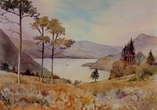 Kudrati Drasy Drawing, Paintings Pencil, Contemporary Watercolor, Watercolor Projects, Watercolor Artists, Sky Art, Black Acrylics, Lake District, Pencil Drawing