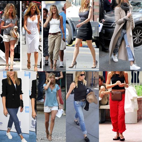 Jennifer Aniston a kibbe natural style inspo. There is no longer a pure natural (N) but elements can be used in both flamboyant natural (FN), and soft natural (SN) Pure Natural Kibbe Outfits, Kibbe Pure Natural, Pure Natural Kibbe, Flamboyant Natural Style, Jennifer Lopez Outfits, Kibbe Types, Natural Kibbe, Soft Summer Color Palette, Flamboyant Natural