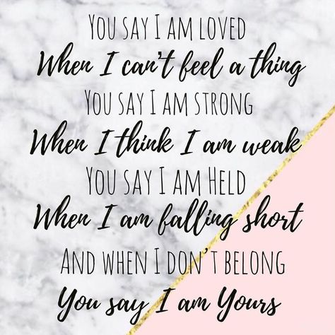 Lauren Daigle Lyrics - You Say - Taking all I have & now I’m laying at it Your feet. You have every failure, God. You have every victory! 🖤 #laurendaigle #yousay Christian Song Lyrics Quotes, Lauren Daigle Lyrics, Christian Music Lyrics, Christian Song Quotes, Christian Lyrics, Worship Songs Lyrics, Worship Lyrics, Worship Quotes, Christian Song Lyrics