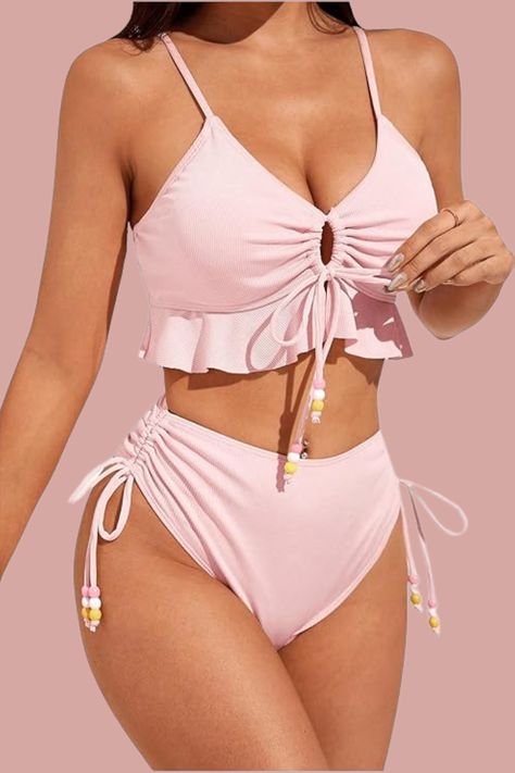 I love the colour on this <3 I am not a fan on pink but it def changed my mind : )

#tankini #bikini #summer #style #women #fashion #bathingsuit #swimwear #pink Cute Pink Swimsuit Aesthetic, Cute Aesthetic Bikinis Pink, Cute Frilly Bikinis, Cute Pink Bathing Suits, 2 Piece Swimsuit Bikinis, Pink Bathing Suit Aesthetic, Pink Swim Suits, Pink Swimsuit Aesthetic, Cute Pink Swimsuit