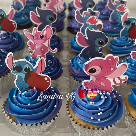 Stitch Birthday Cupcake Ideas, Stitch Birthday Cupcakes, Lilo And Stitch Cupcakes Ideas, Stitch Cupcake Cake, Stitch Cupcakes Ideas, Lilo And Stitch Cupcakes, Stitch Cupcakes, Lilo And Stitch Cake, Gender Reveal Baby Shower Themes