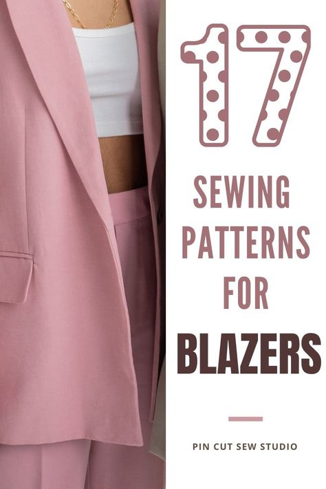 Ladies Blazer Pattern Drafting, Sew Studio, Suit Sewing Patterns, Free Pdf Sewing Patterns, Blazer Pattern, Coat Pattern Sewing, Bib Pattern, Fashion Sewing Tutorials, Suit Pattern