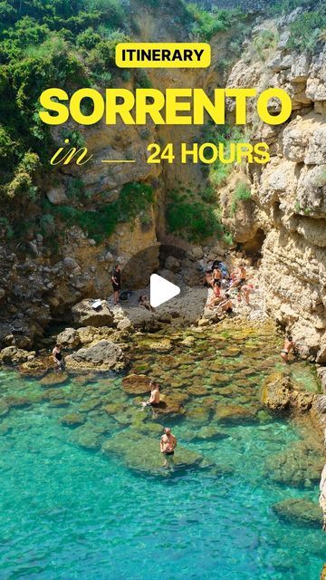 Kim n Cal | Aussie Adventure Travel Couple | SAVE THIS‼️ for your next trip to Sorrento! We had a blast exploring the town, swimming in the turquoise waters, and enjoying refreshing... | Instagram Tipping In Italy, Italy Sorrento, Sorrento Italia, Italy Tips, Walking Map, Sorrento Italy, Explore Italy, Instagrammable Places, Turquoise Water