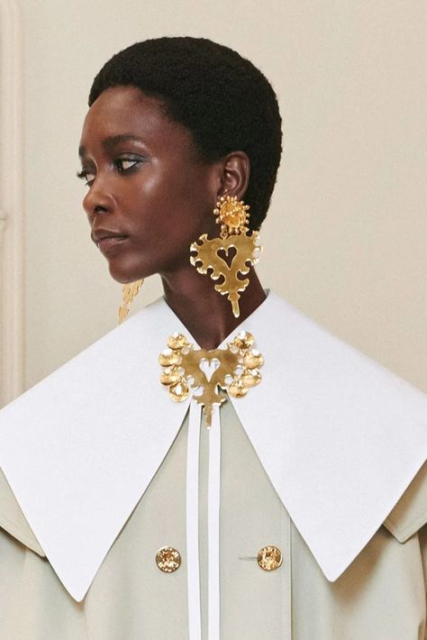 The Spring 2021 Jewelry Trend Report | Vogue Shein Clothing, Big Collar, Jewelry Fashion Trends, Trend Report, Project Photo, Black Ribbon, Ulla Johnson, Jewelry Lover, Jewelry Trends