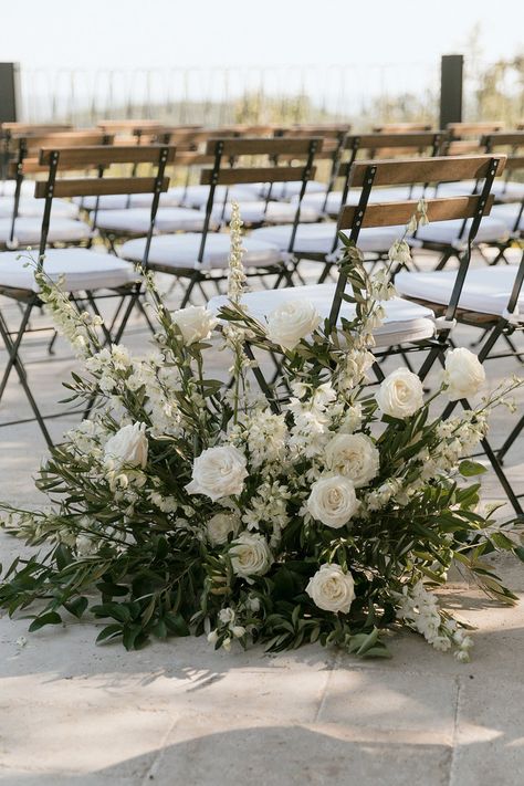 the best weekend — Kaleb Norman James Aisle Flowers White, Floor Flower Arrangements, White Flower Wedding Centerpieces, Green And White Flower Arrangements, White Floral Ceremony, Wedding Flowers White And Green, Wedding Aisle Floral, White Wedding Aesthetic, Wedding Ceremony Floral Arrangements