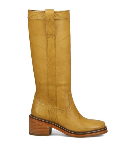 PRICES MAY VARY. 14" knee-high shaft 14.5" calf circumference 2” block heel Leather lining Cushioned insole Brown Wide Calf Boots For Riding, Wide Calf Leather Knee-high Boots For Ranch, Vintage Brown Wide Calf Boots, Brown Mid-calf Wide Calf Boots, Hippie Cowgirl, Brown Wide Calf Knee-high Boots With Zipper, Wide Calf, Kids Luggage, Luxury Store