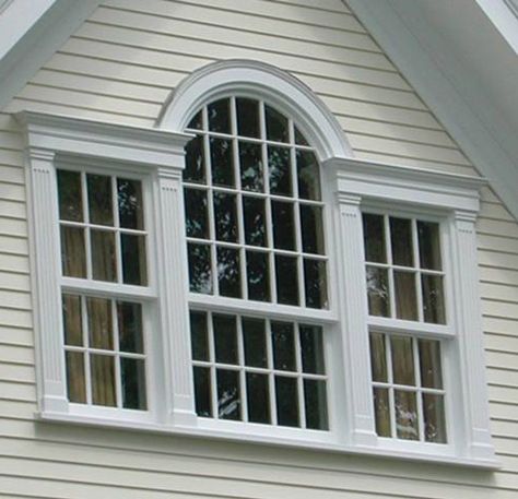 Palladian window Architecture Windows, Window Structure, Palladian Window, Gable Window, Window Architecture, Porch Windows, Gambrel Roof, Andrea Palladio, Dormer Windows