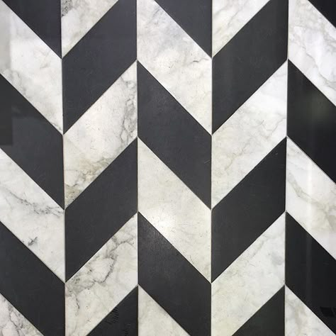 hello, pretty floor.  #happysaturday #floorlove #marble #geometric #itstheweekend #monochrome #herringbone #chevron Marble Inlay Floor Patterns, Black And White Tile Texture, Marble Flooring Pattern, Chevron Pattern Tile, Chevron Pattern Floor, Geometric Floor Tiles, Marble Inlay Floor, Black And White Flooring, Marble Pattern Texture