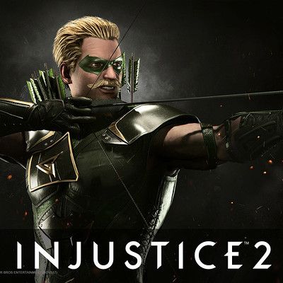 ArtStation - Bernard Beneteau Injustice Comic, Injustice 2 Characters, Injustice Game, Green Arrow Costume, Dc Injustice, The Green Arrow, Bane Batman, Injustice Gods Among Us, Dc World