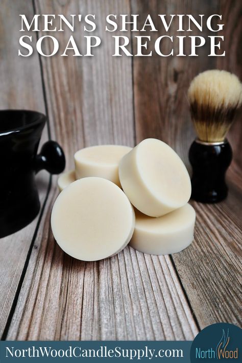 Shaving Soap Recipe Melt And Pour, Diy Shave Soap, Diy Mens Soap, Soap Scents Combinations, Manly Soap Recipes, Shaving Soap Recipe, Shave Soap Recipe, Bath Bomb Recipe, Natural Soaps Recipes