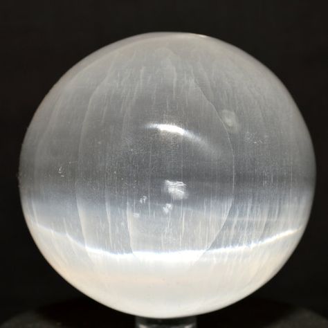 THIS IS "THE ONE"  2.9 Selenite Sphere Natural Crystal Satin Spar / Moon Opal by HQRP Selenite Sphere, Capstone Project, Natural Crystals, The One, Opal, Celestial Bodies, Moon, Satin, Crystals