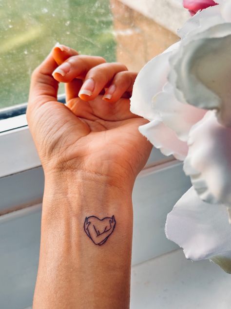 Love Myself Heart Tattoo, Self-love Tattoo Ideas Minimalist, Tattoo Ideas Self Love, Minimal Self Love Tattoo, Small Lion Tattoo For Women, Self Love Tattoos, Love Wrist Tattoo, Love Tattoo Ideas, Self-love Tattoo Ideas