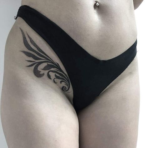 Groin Tattoo 3 Tattoo Placement Chart, Best Tattoo Placement, Tattoo On Private Part, Someday Tattoo, Tattoo Placement Ideas, Feminist Tattoo, Private Tattoos, Tattoo Placements, Saved Tattoo