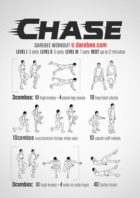 Chase Workout Neila Rey Workout, Workouts Cardio, Men Exercises, At Home Workout Plan, Home Workouts, Fit Board Workouts, Free Workouts, Running Workouts, Hiit Workout