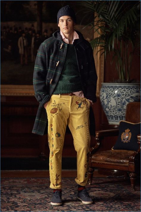 POLO-Ralph-Lauren-Fall-Winter-2018-Lookbook-017 Mens Lookbook, Composition Ideas, Ralph Lauren Looks, Gentlemen Style, Men Streetstyle, Image Composition, Ralph Lauren Fall, Preppy Fashion, Preppy Men