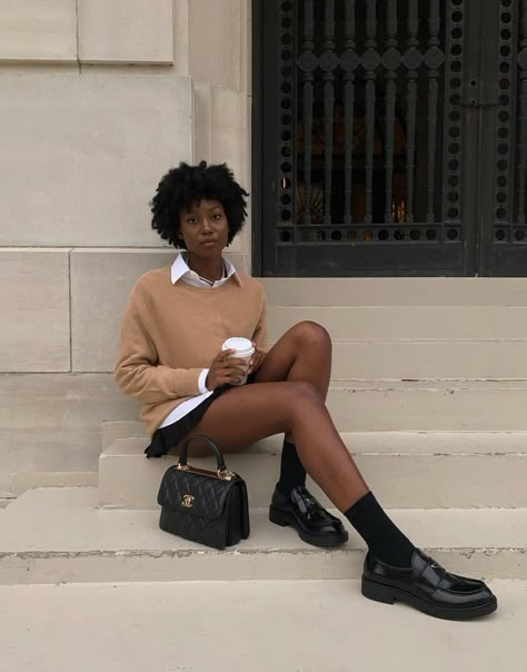 linda on Twitter: "Chanel Mckinsie x Prada loafers… " Loafers Outfits, Loafer Outfits, Dark Academia Outfits, Prada Loafers, Loafers Outfit, Academia Outfits, Estilo Hippy, Pose Fotografi, Academia Fashion