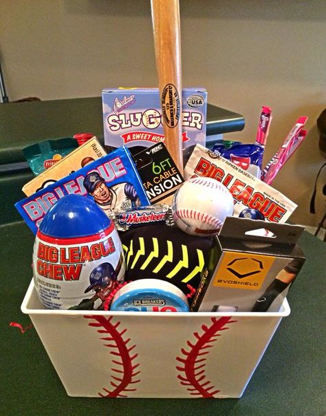 Boyfriend Easter Basket, Baseball Gift Basket, Baseball Boyfriend Gifts, Baseball Boyfriend, Auction Basket, Raffle Basket, Auction Baskets, Boyfriend Gift Basket, Valentine's Day Gift Baskets