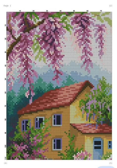 Japanese Cross Stitch, Cross Stitch Landscape, Pixel Crochet, Pixel Pattern, Cross Stitches, Stitch Art, Cross Stitch Art, Stitch Embroidery, Cross Stitch Designs