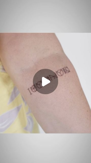 Love You More Tattoo, Monogram Tattoo, I Live You, Symbol Tattoos, Symbolic Tattoos, Fine Line Tattoos, Name Logo, Love You More Than, Graphic Design Logo