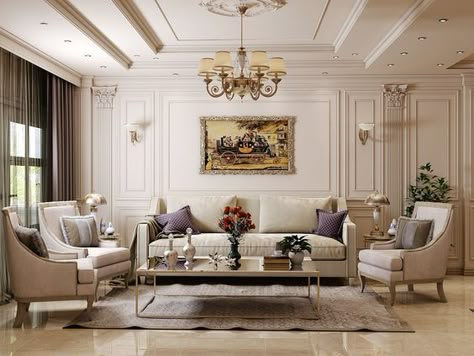 HOW TO MAKE YOUR LIVING ROOM LOOK MORE GLAMOROUS AND LUXURIOUS – InkARCH ASSOCIATES Classic Interior Design Living Room, Classical Living Room, Classic Living Room Design, Modern Classic Living Room, Classic Apartment, Modern Classic Interior, Luxury Living Room Design, Classic Interior Design, Classic Living Room