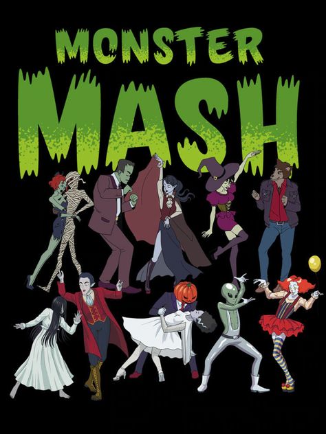 MONSTER MASH shirt classic monsters shirt Halloween shirt | Etsy Monster Mash Birthday Party, Monster Mash Halloween Party, Goosebumps Monsters, Monster Mash Party, The Monster Mash, Halloween Monsters, Annual Halloween Party, Monster Costumes, Future Girlfriend