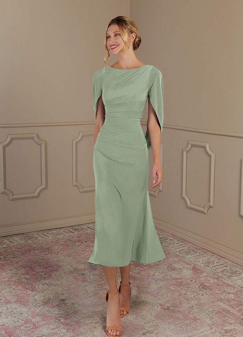 Agave Azazie Bellona Agave Sheath Boatneck Luxe Knit Dress | Azazie Mother Of Bride Dress Green, Mother Of The Bride Outfits Sage Green, Eucalyptus Mother Of The Bride Dress, Sage Mother Of The Bride Dresses, Green Mother Of The Bride Dresses, Sage Green Mother Of The Bride Dress, Grooms Mom Dress, Mog Dresses, Grooms Mom