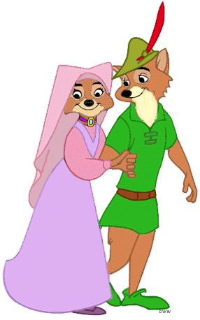 Robin Hood and Maid Marian Robin Hood And Maid Marian, Robin Hood 1973, Disney Gifs, Disney Sleeve, Robin Hood Disney, Maid Marian, Three Bears, Film Disney, Disney Favorites