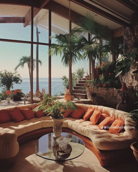 70s Style Home Exterior, 70s Home Exterior, Retro Interior Design 1970s, Living Room 80s, Manchester Apartment, Living Room Colour Design, 80s Living Room, Wedding Ceremony Decor Ideas, 1970s Interior