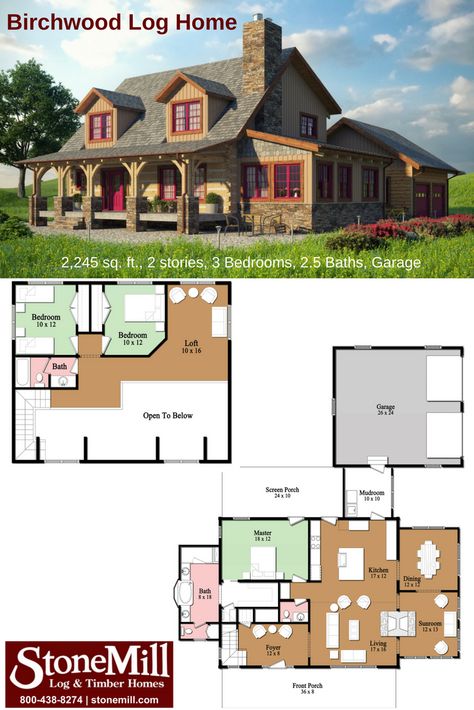 Large Log Cabin Homes House Plans, One Story Rustic House Plans, Cabin Style Homes Plans, 3 Bedroom Log Cabin House Plans, Cabin Style House Plans, Large Cabin Floor Plans, 4 Bedroom Log Cabin Floor Plans, Cabin House Layout, Log Cabin Blueprints