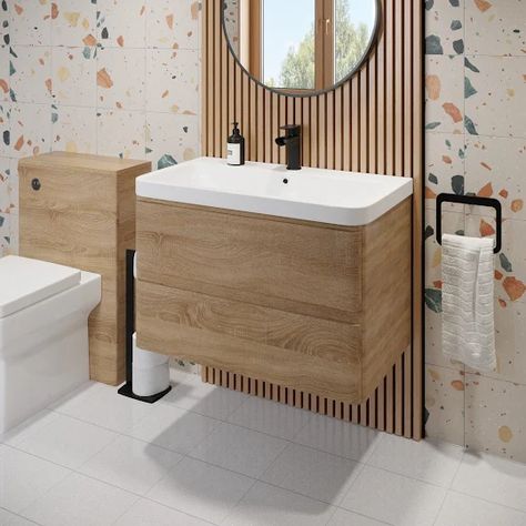 Wooden Bathroom Vanity, Sink Vanity Unit, Wood Bathroom Vanity, Bathroom Furniture Vanity, Bad Inspiration, Vanity Design, Basin Vanity Unit, Wooden Bathroom, Bathroom Units