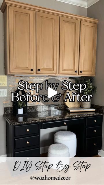 MICHELLE | Neutral Modern Home on Instagram: "Can you believe this liquid wood transformation with NO SANDING? 🤩🤯 Comment LINK for products and step by step!! I’m so impressed with how everything turned out. All steps detailed below 👇🏻   SAVE and FOLLOW for more budget friendly DIYs!!   - Clean all surfaces to be covered with liquid wood. No sanding needed. Remove drawers and cabinets as well as hardware. Tape off walls and floors.  - Apply liquid wood to all surfaces with a foam brush in long even strokes. I used Retique It Light Wood Color. Paint two coats. Wait two hours in between coats.  - Apply stain of choice. Allow it to sit on the surface for about two minutes before wiping it off with long even strokes. I did a second coat once the first was dried. I used Varathane Black Gel Wood Color Paint, Retique It Liquid Wood, Neutral Modern Home, Retique It, Liquid Wood, Hardware Tape, Color Paint, Exterior Decor, 1k Views