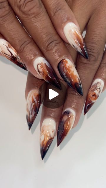 🎨 SU NGUYEN 🎨 on Instagram: "Ice coffee and cream nails ☕️☕️☕️
Or cold brew, brown sugar oat milk shaken espresso
What’s the name for this ? 

★𝐒𝐚𝐮𝐯𝐚𝐠𝐞_𝐀𝐫𝐭𝐢𝐬𝐭𝐫𝐲★
𝙽𝚊𝚒𝚕 𝙰𝚛𝚝 𝚋𝚢 𝚂𝚞

.
.
.
.
.
.
.
.
.
.
.
.
.
#fallnails #nailart  #nailartist #artist #aesthetic #naildesign #nails #fall #nailsinspiration #aestheticnails #nailalabama #birminghamnails #alabamanails #alabamanailartist  #nailtrend #trending #nailinspo  #nails #naildesigns #nailfeed #handpaintednails #freestylenails #abstractnails  #nailsdesign #brownnails #coffeenails #espressonails  #marblenails #nailsart" Iced Coffee Nails, Nail Art Basic, Oat Milk Shaken Espresso, Alabama Nails, Shaken Espresso, Basic Nail, Coffee Nails, Basic Nails, Cream Nails