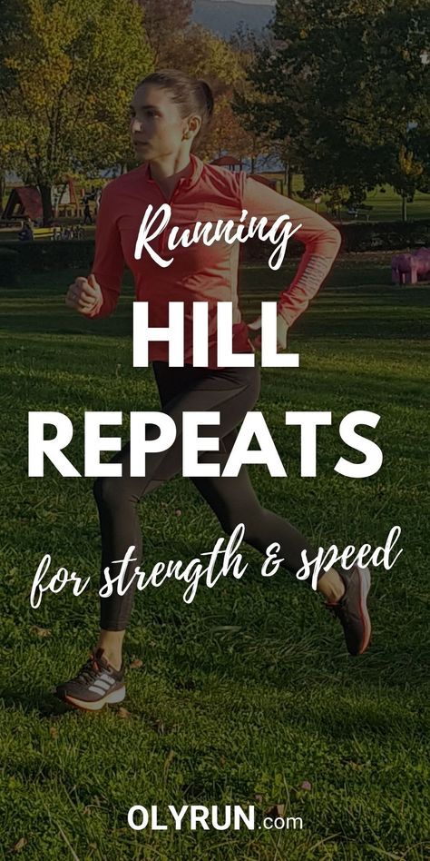 Hill Training Running, Hill Repeats Workout, Hill Running Workout, Workouts To Get Faster, Hill Running, Marathon Training Motivation, Speed Workouts, Running Workout Plan, Beginner Runner Tips