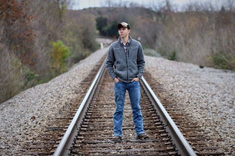 Priceless Photography  Senior photo  Senior pictures  Senior photoshoot  Train tracks  Railroad  Male photos Railroad Track Pictures, Railroad Photoshoot, Track Senior Pictures, Senior Pictures Boy Poses, Senior Portraits Male, Senior Photos Boys, Track Pictures, Senior Boy Photography, Senior Photography Poses