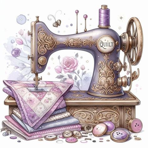 Sewing Machine Pictures Clip Art, Sewing Clipart Free Printable, Sewing Room Pictures, Sewing Machine Pictures, Sewing Clipart, Clipart Free, Vintage Sewing Machine, Room Pictures, Sewing Machines