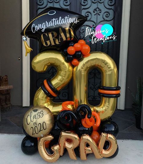 Ballon Graduation Bouquet, Graduation Balloon Arrangement, Graduation Bouquet Balloons, Balloon Bouquet Graduation, Graduation Arrangements, Graduation Balloon Bouquets, Balloon Decorations Graduation, Graduation Bouquet, Mickey Mouse Themed Birthday Party