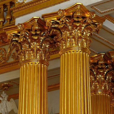 The Armorial Hall, State Hermitage Museum, St. Petersburg, Russia State Hermitage Museum, Russian Architecture, Hermitage Museum, Palace Of Versailles, St Petersburg Russia, Gold Aesthetic, Petersburg Russia, Beautiful Architecture, Arabesque