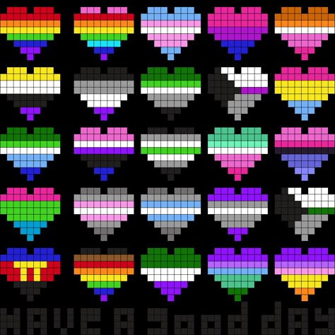 Pride Bead Patterns, Pride Fuse Beads, Pixel Pride Flag, Cross Stitch Heart Pattern Free, Perler Bead Pride Flag, Perler Bead Pride Patterns, Lgbtq Perler Bead Patterns, Pride Hama Beads, Lgbtq Perler Beads