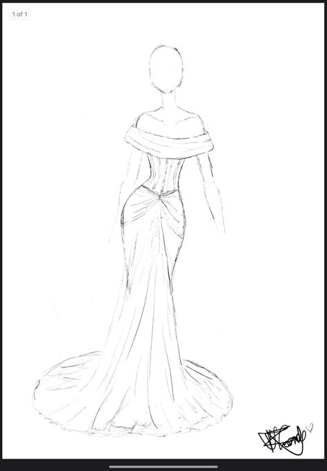 Textiles Model Template, Dress Design Model Drawing, Prom Dress Designs Drawing, Plus Size Template, Fashion Desinger Drawing Outfits, Dress Inspo Drawing, Leaf Dress Drawing, Formal Wear Illustration Sketches Women, Formal Dress Sketch