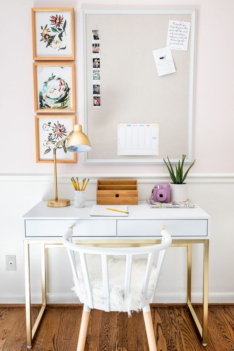 Home Office & Homework Station Desks & Chairs Under $250 Home Office Table Design, Homework Table, Modern Study Rooms, Desk Station, Feminine Office Decor, Desks Chairs, Elegant Office Decor, Office Decor Minimalist, Rustic Office Decor