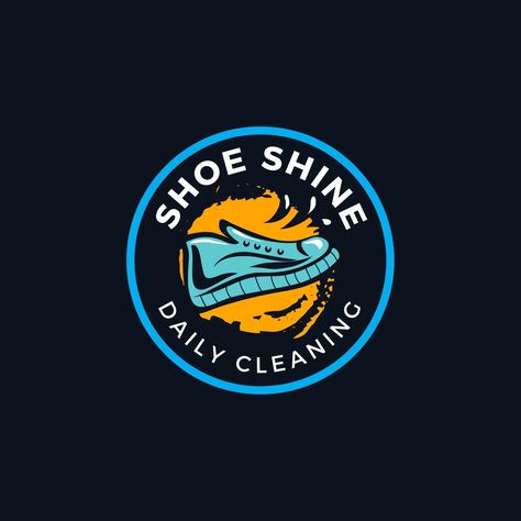 Templates Cleaning Logo Design, Power Logo, Logo Shoes, Cleaning Logo, Industry Logo, Shoe Shine, Logo Animation, Great Logos, Shoe Repair